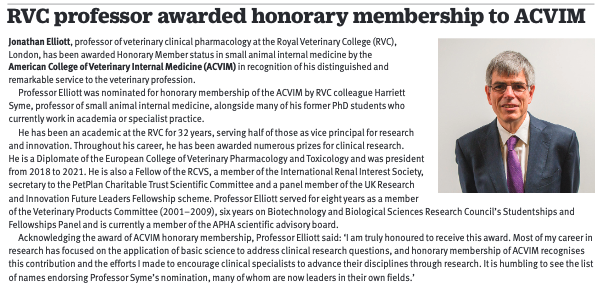 ACVIM Honorary Membership